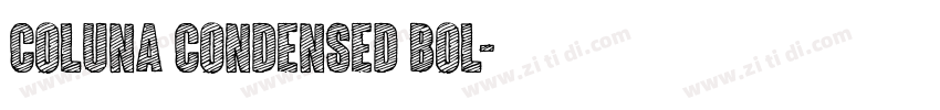 COLUNA CONDENSED BOL字体转换